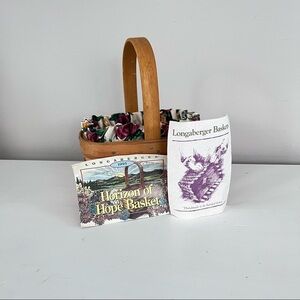 Longaberger 1995 vintage Horizon of Hope basket and accessories
